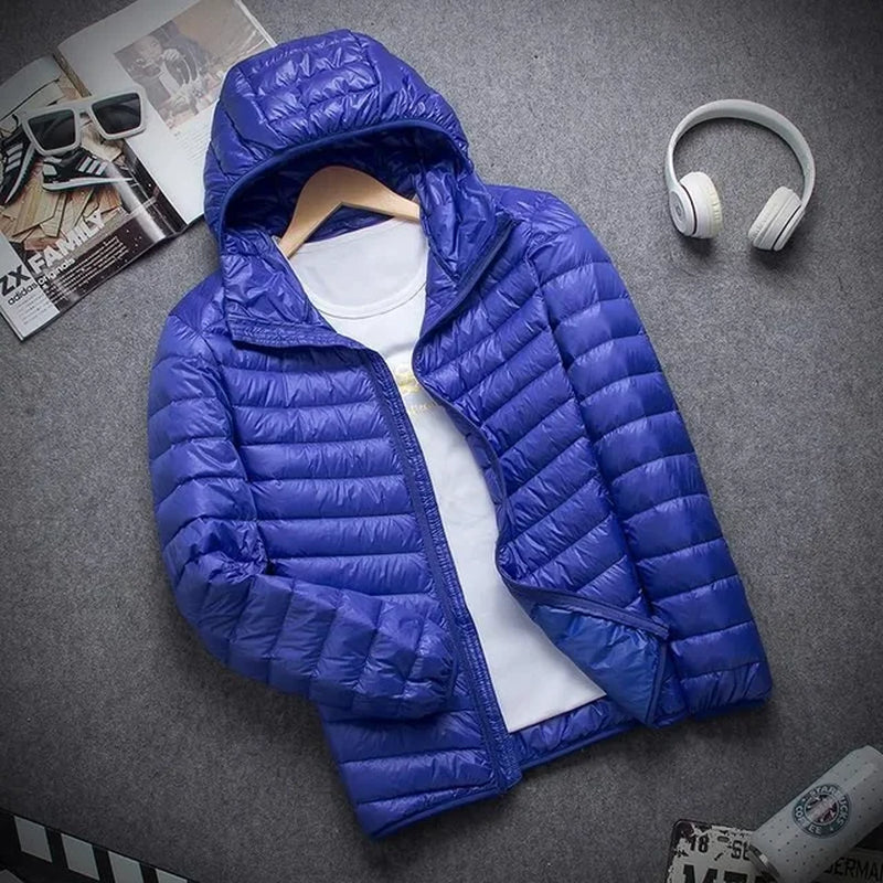 Men's Hooded Downcotton-Padded Winter Coat for Casual Style and Warmth