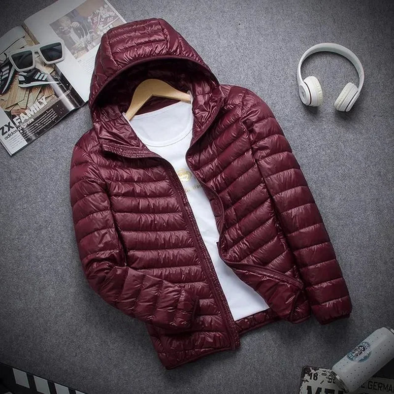 Men's Hooded Downcotton-Padded Winter Coat for Casual Style and Warmth