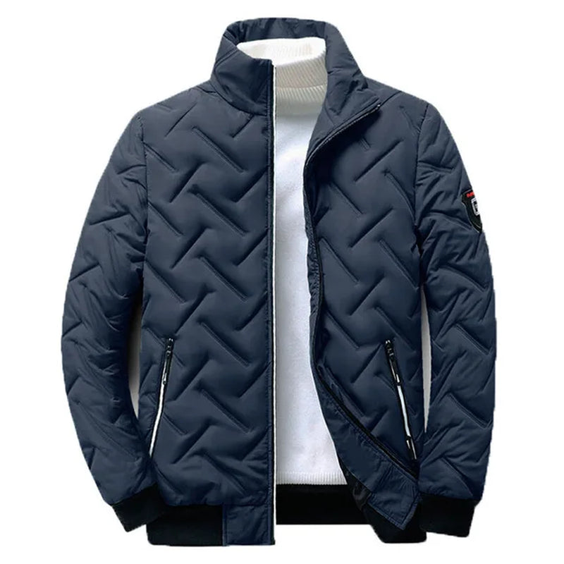 "Men's Standcollar Lightweight Winter Parka - Stylish & Warm Windbreaker Jacket"