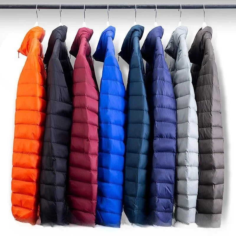 "Trendy Men's Lightweight Cotton Winter Coat for Sports and Casual Wear"